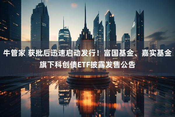牛管家 获批后迅速启动发行！富国基金、嘉实基金旗下科创债ETF披露发售公告