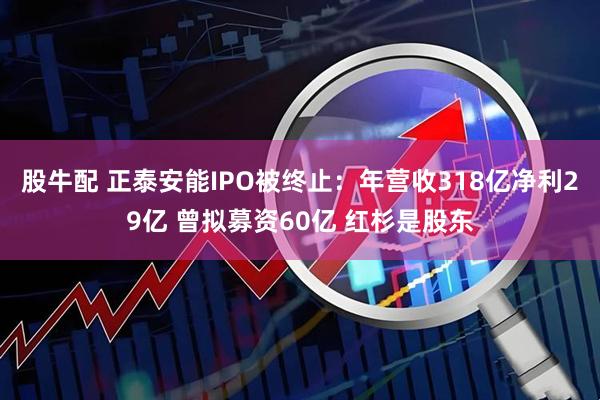股牛配 正泰安能IPO被终止：年营收318亿净利29亿 曾拟募资60亿 红杉是股东