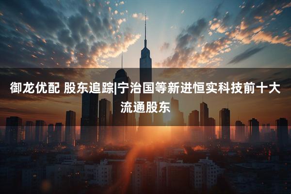 御龙优配 股东追踪|宁治国等新进恒实科技前十大流通股东